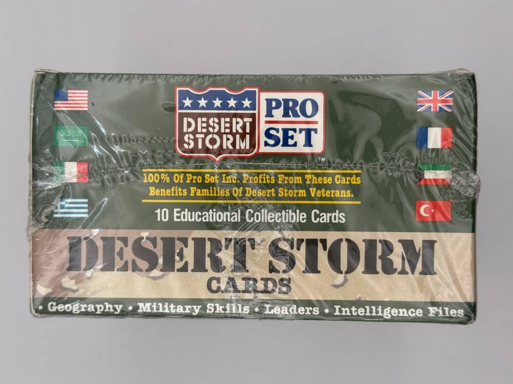 1991 Desert Storm Pro Set Trading Cards 2 Box Lot Gulf War Military Collectible